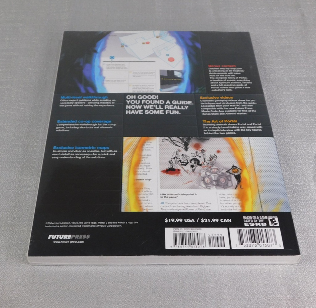 Portal 2 Official Strategy Guide Paperback Future Press Valve BRAND NEW & SEALED
