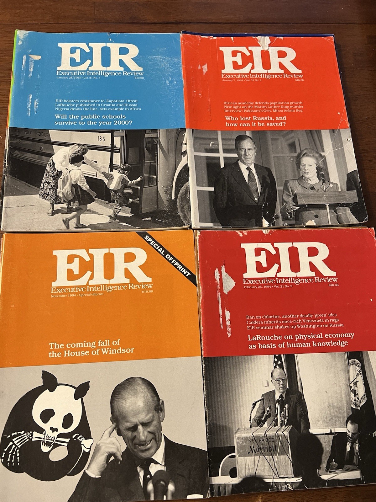 EIR Executive Intelligence Review 27 Issues 1994