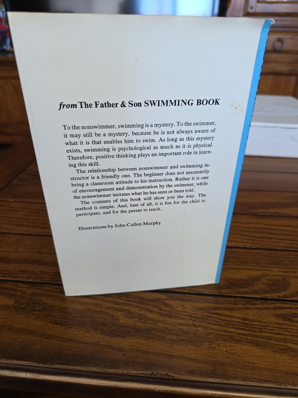 The Father & Son Swimming Book Philip E. Moriarty Howard Liss 1970 HCDJ First Ed