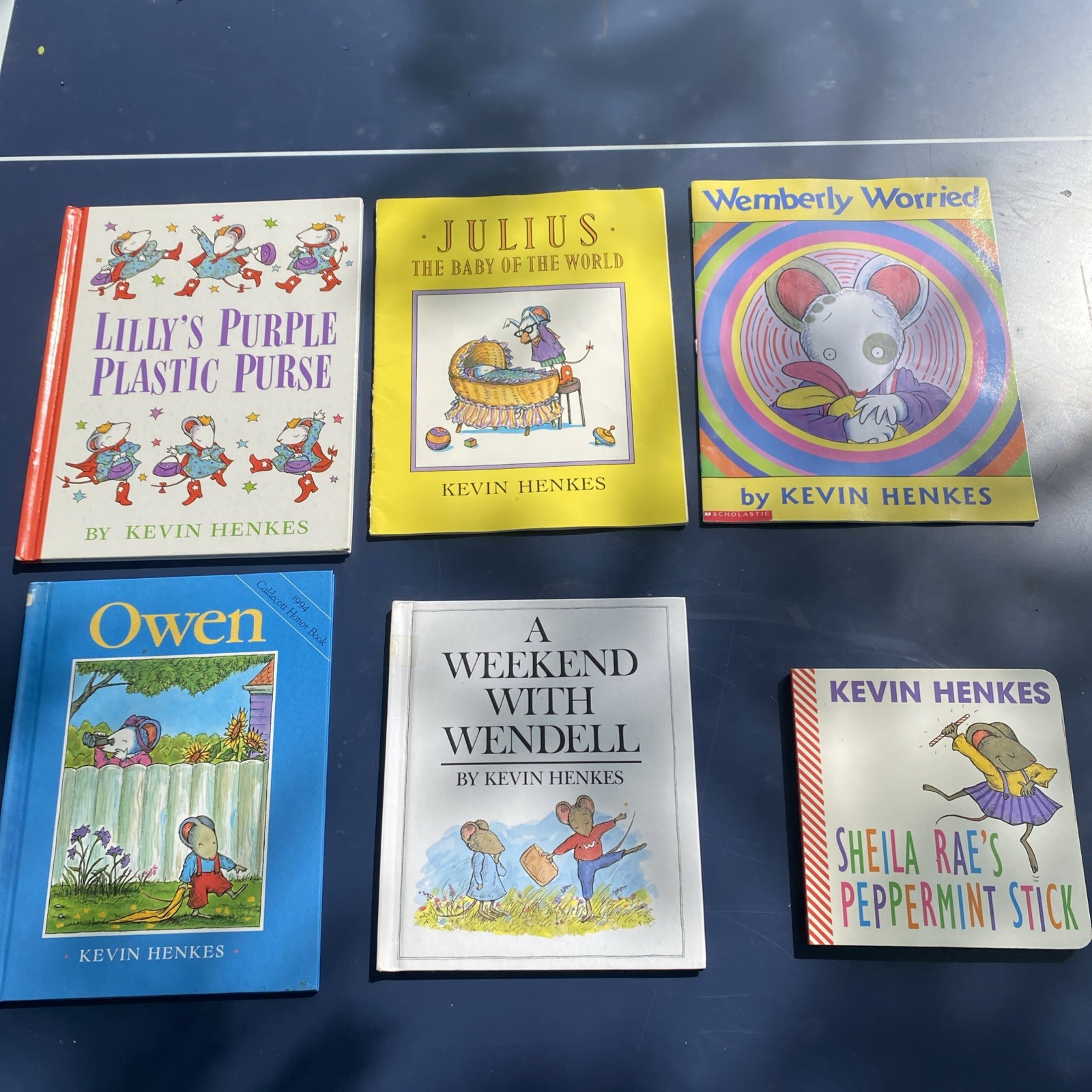 Kevin Henkes 6 Book Lot of Children’s Books; A Weekend With Wendell, Etc.
