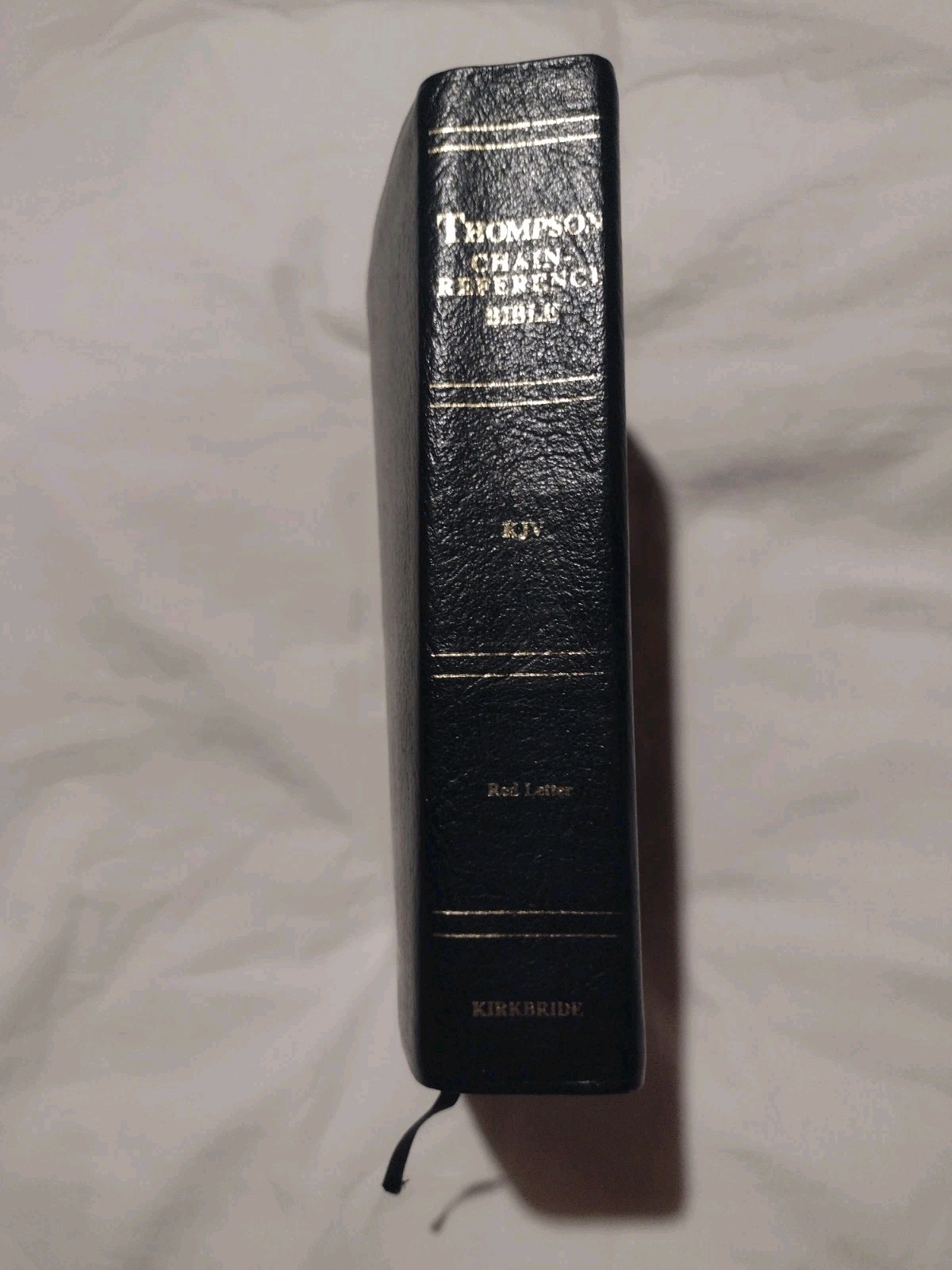 Thompson Chain Reference Bible KJV 5th Fifth Improved Genuine Black Leather 1988