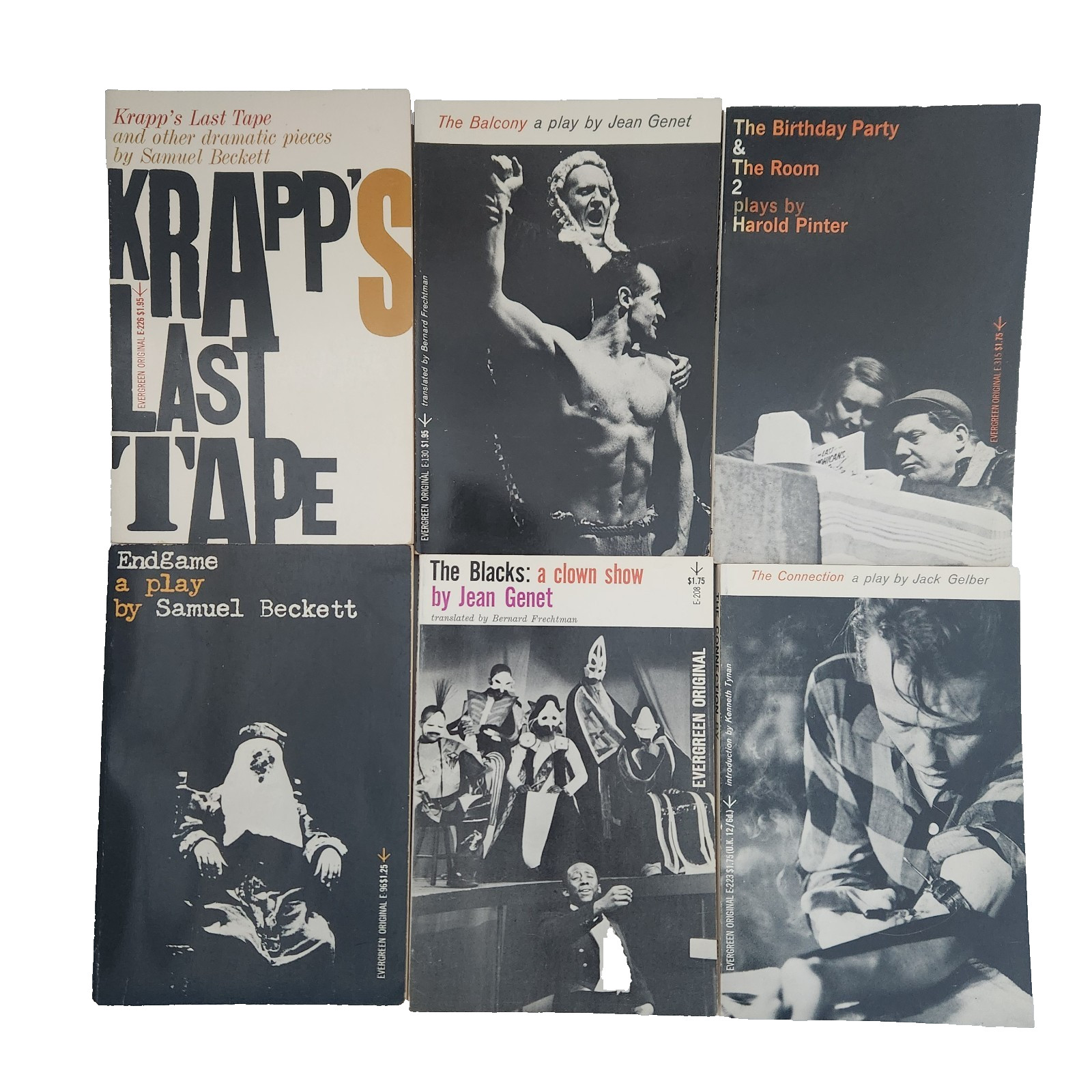 Evergreen Original Play Lot Samuel Beckett Jean Genet Harold Pinter Jack Gelber