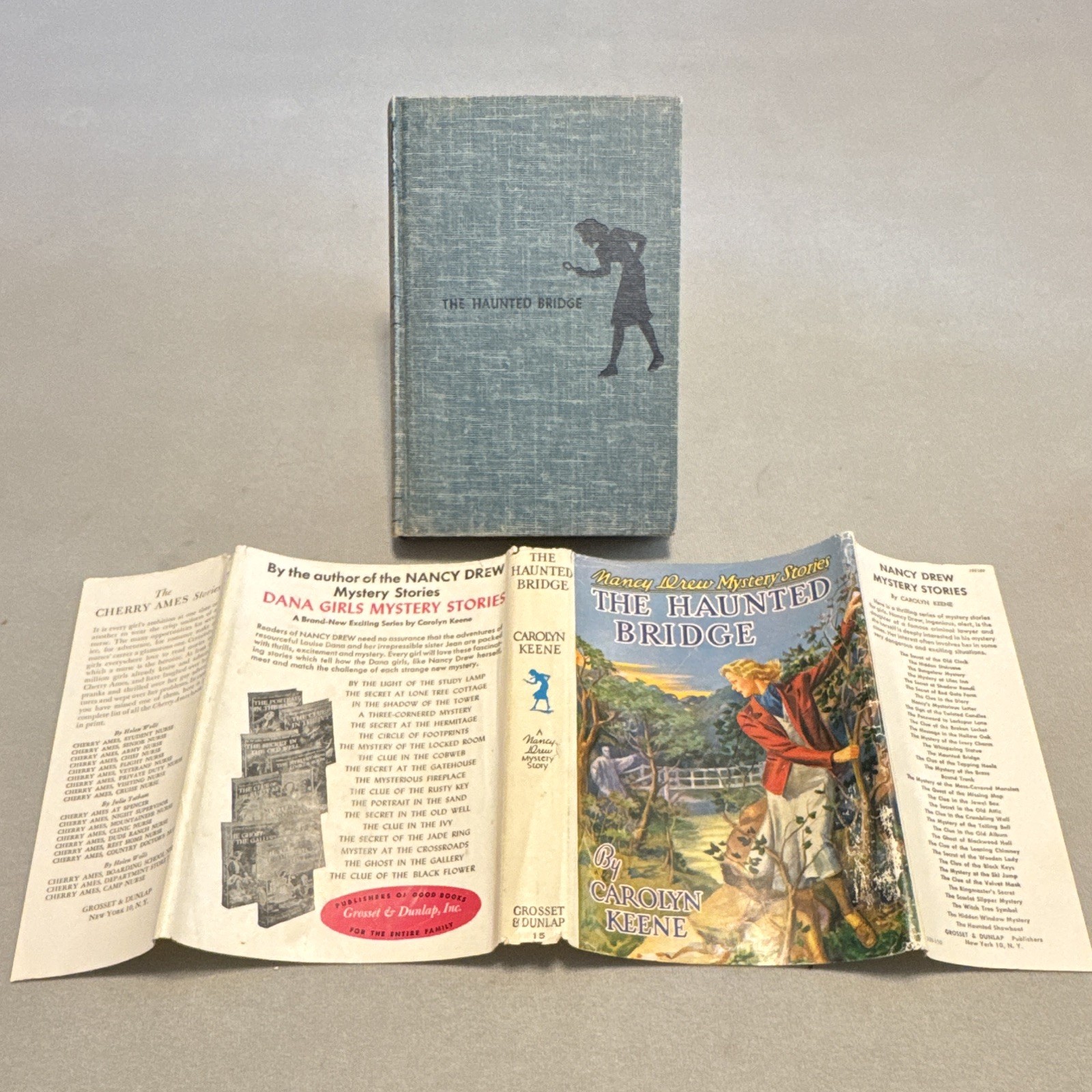 Nancy Drew: The Haunted Bridge HB/DJ Carolyn Keene Grosset & Dunlap 1958A