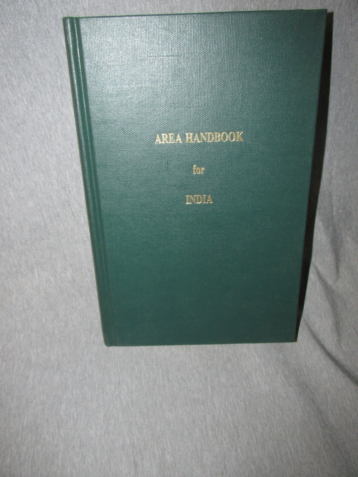 AREA HANDBOOK FOR INDIA 1975 DA PAM 550-21 Hardback