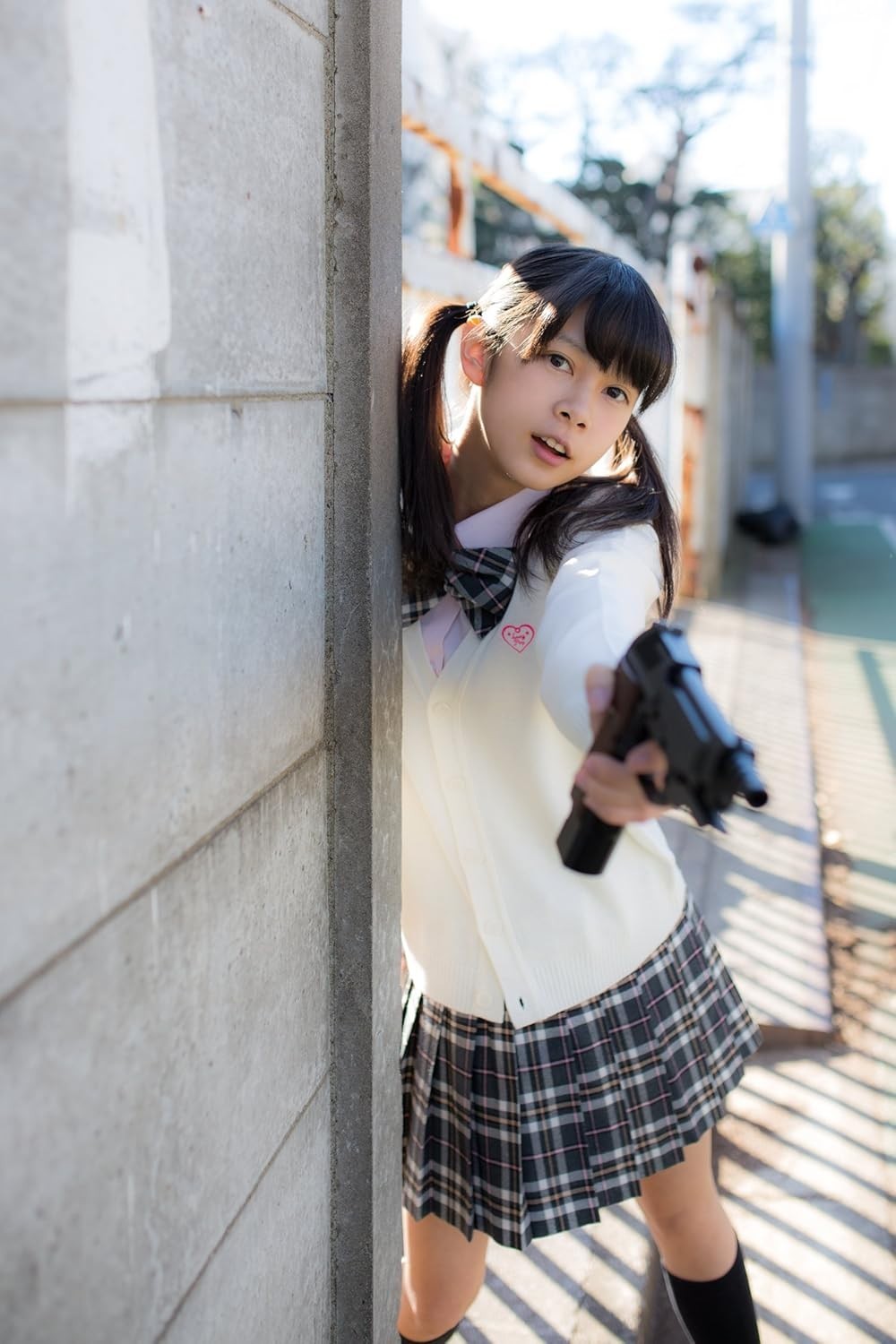 Photo Book TWINTAIL & MACHINE GUN Pigtails Uniform Cosplay Art 144×210mm 128p