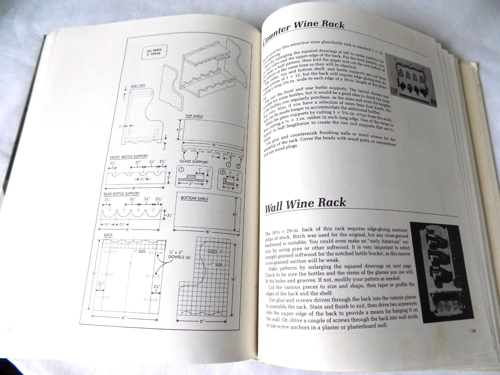 176 Woodworking Projects Workbench Staff 1987 Illustrated Nonfiction Sterling