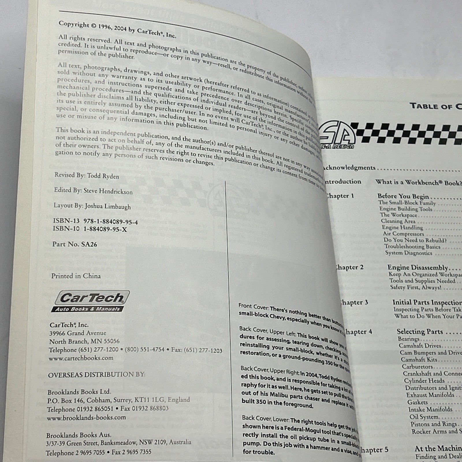 How to Rebuild the Small-Block Chevy -Revised (S-A Design Workbench Series)
