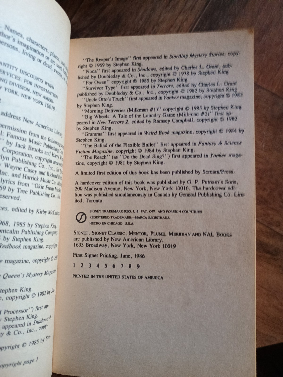 Skeleton Crew by Stephen King (1986, Mass Market)