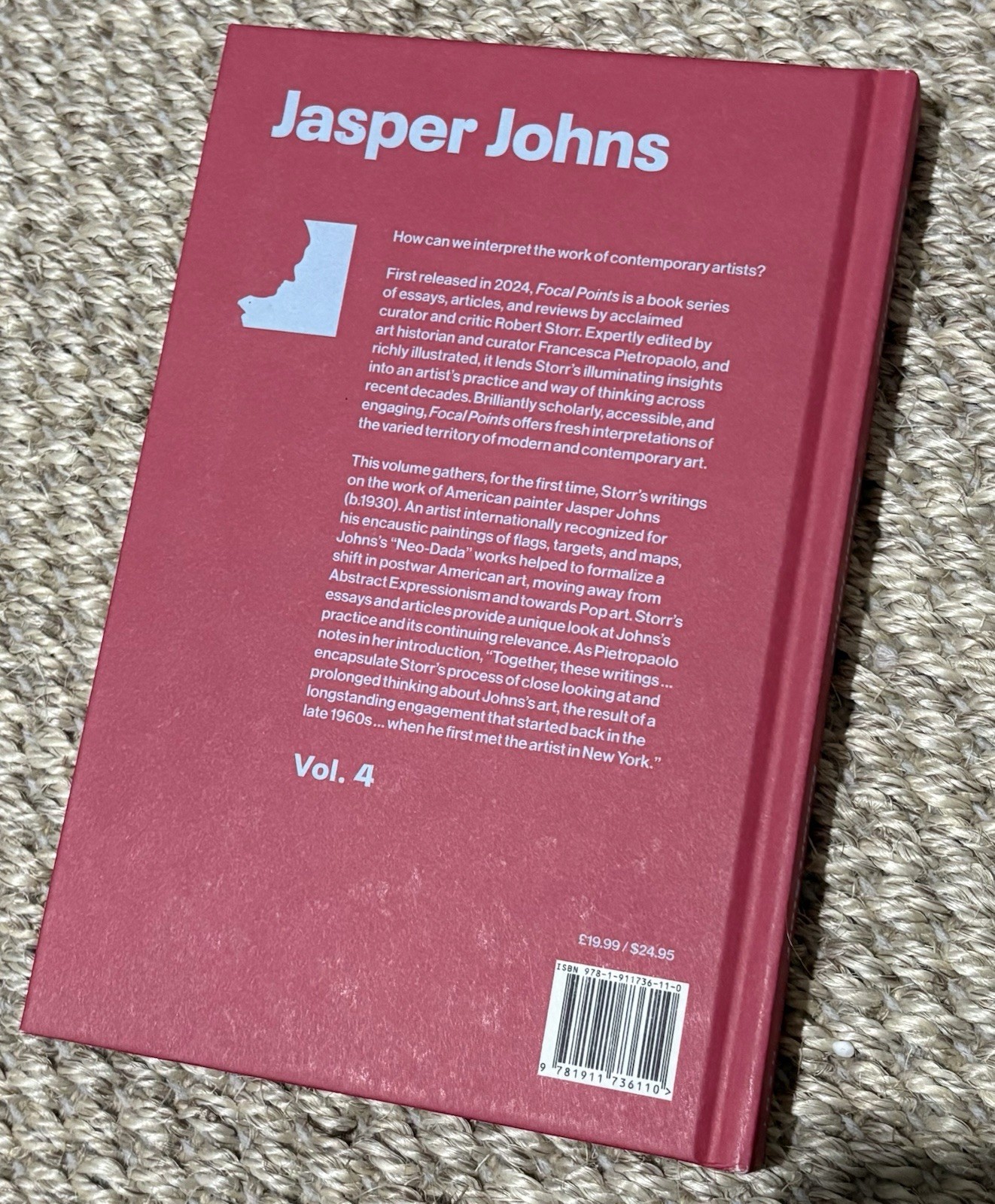 Focal Points: Jasper Johns by Robert Storr Hardcover Book