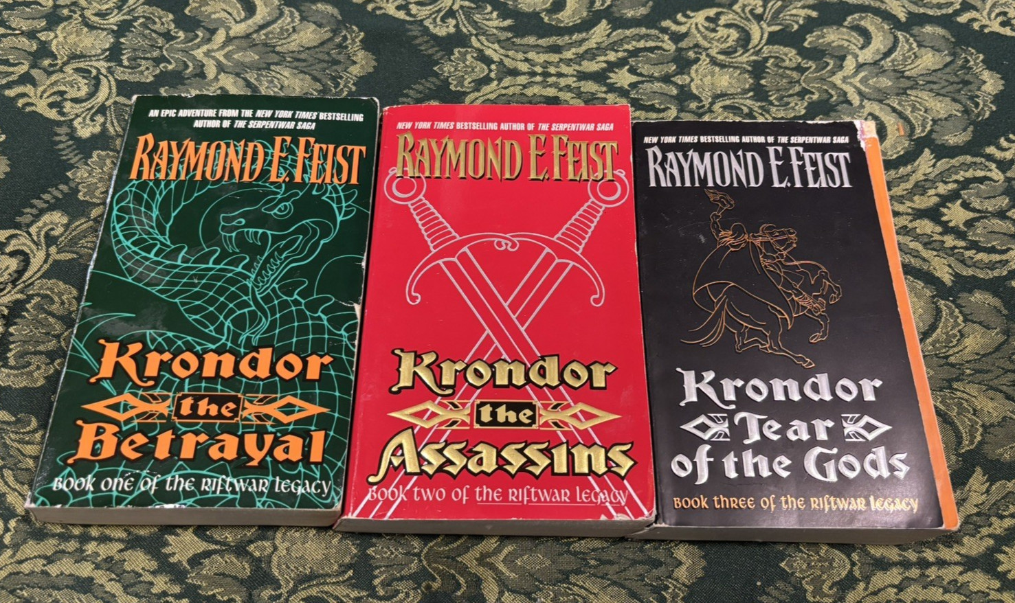 Raymond Feist The Riftwar Legacy Books 1-3 Krondor Betrayal Assassins Tear God