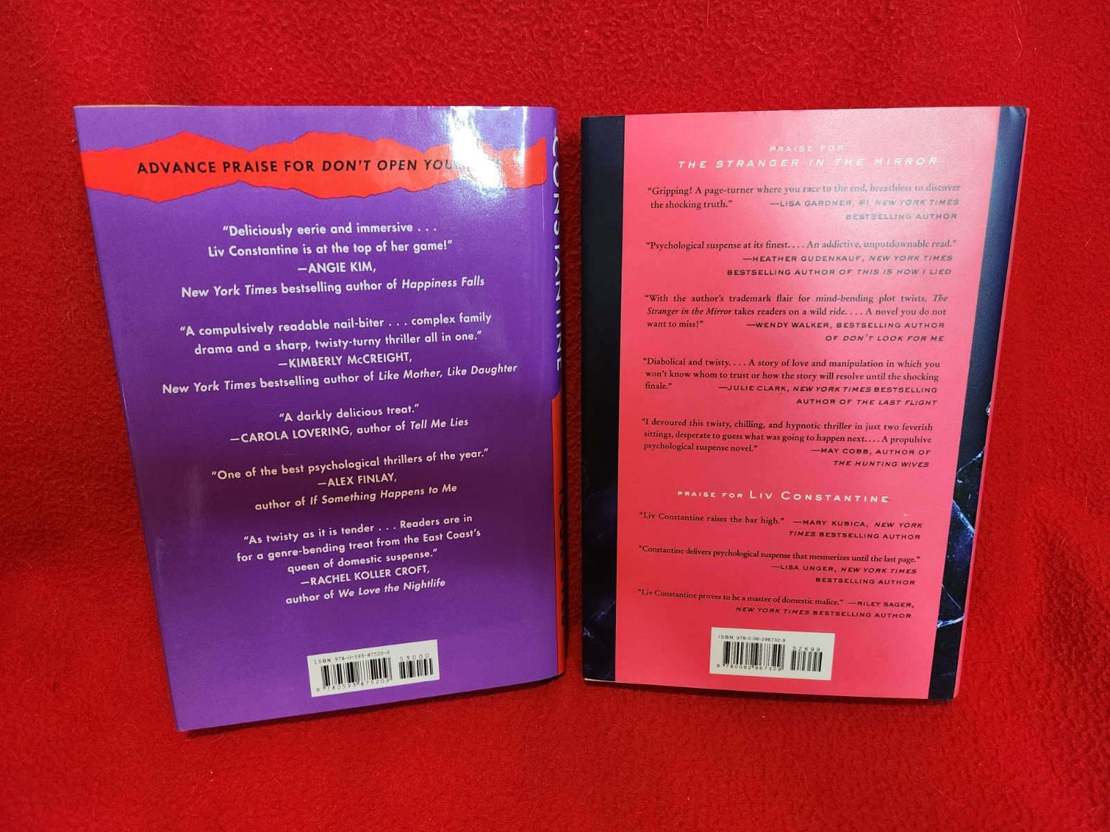 The Stranger in the Mirror & Don’t Open Your Eyes by Liv Constantine – Like New