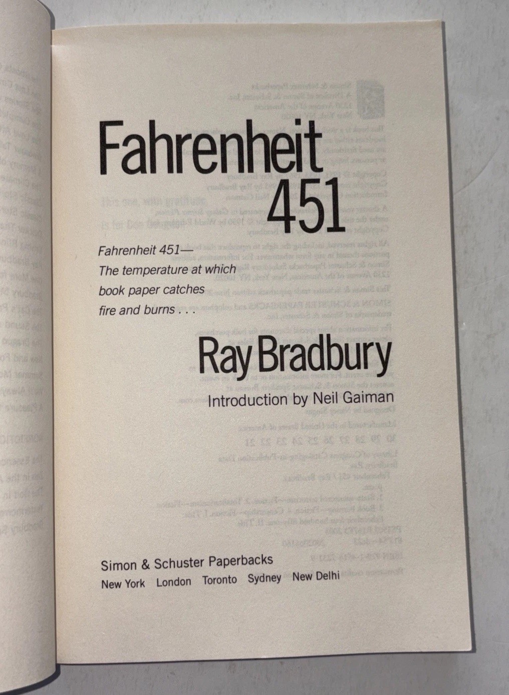 Fahrenheit 451 By Ray Bradbury 60Th Anniversary Edition