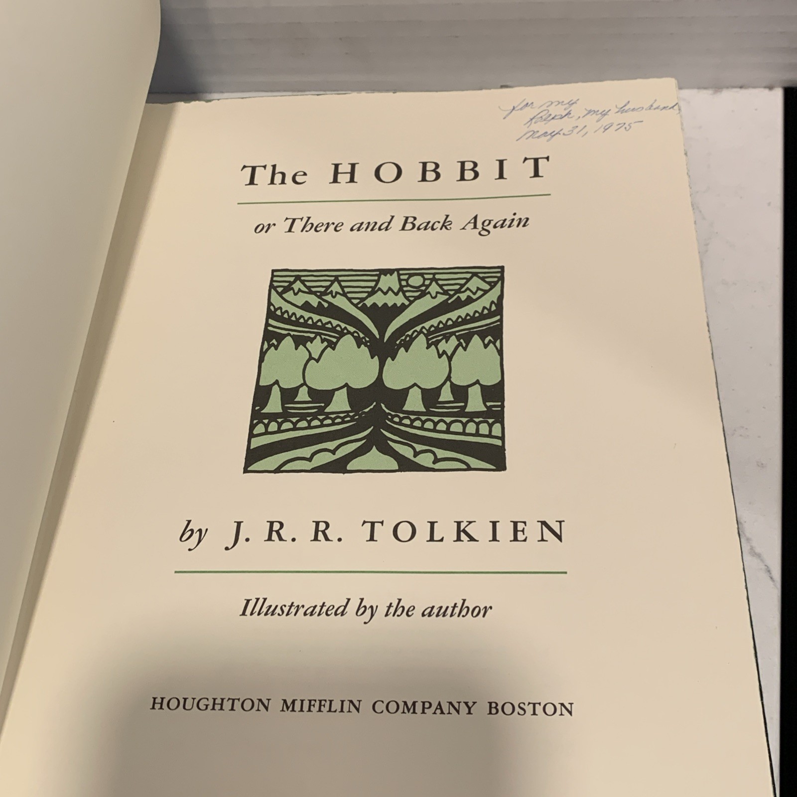The Hobbit 3rd Printing Collectors Edition 1966 HC Book with Slipcase