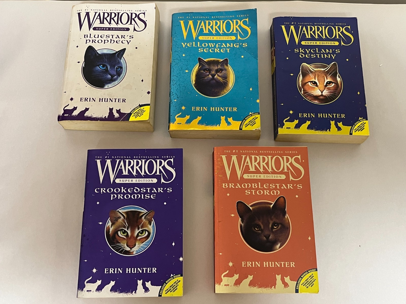 Warriors and Super Edition Warrior Erin Hunter books your choice $4.00 -$5.50
