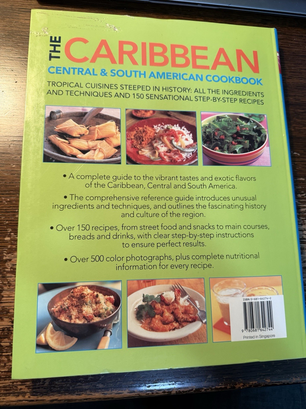 THE CARIBBEAN CENTRAL & SOUTH AMERICAN COOKBOOK – 256 PAGES- 2005 New Never Used