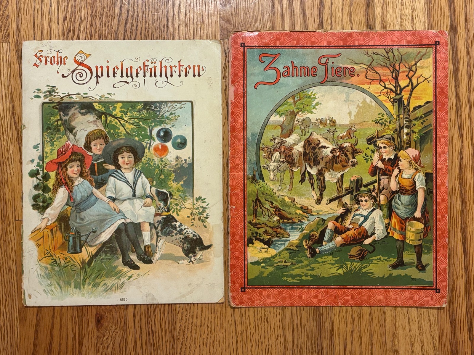 Lot of 2 Vintage Early 1900s German Paperback Children’s Picture Books