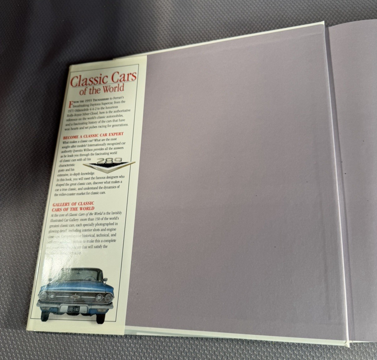 Classic Cars of the World Quentin Willson (1995, Hardcover) 1ST American Edition