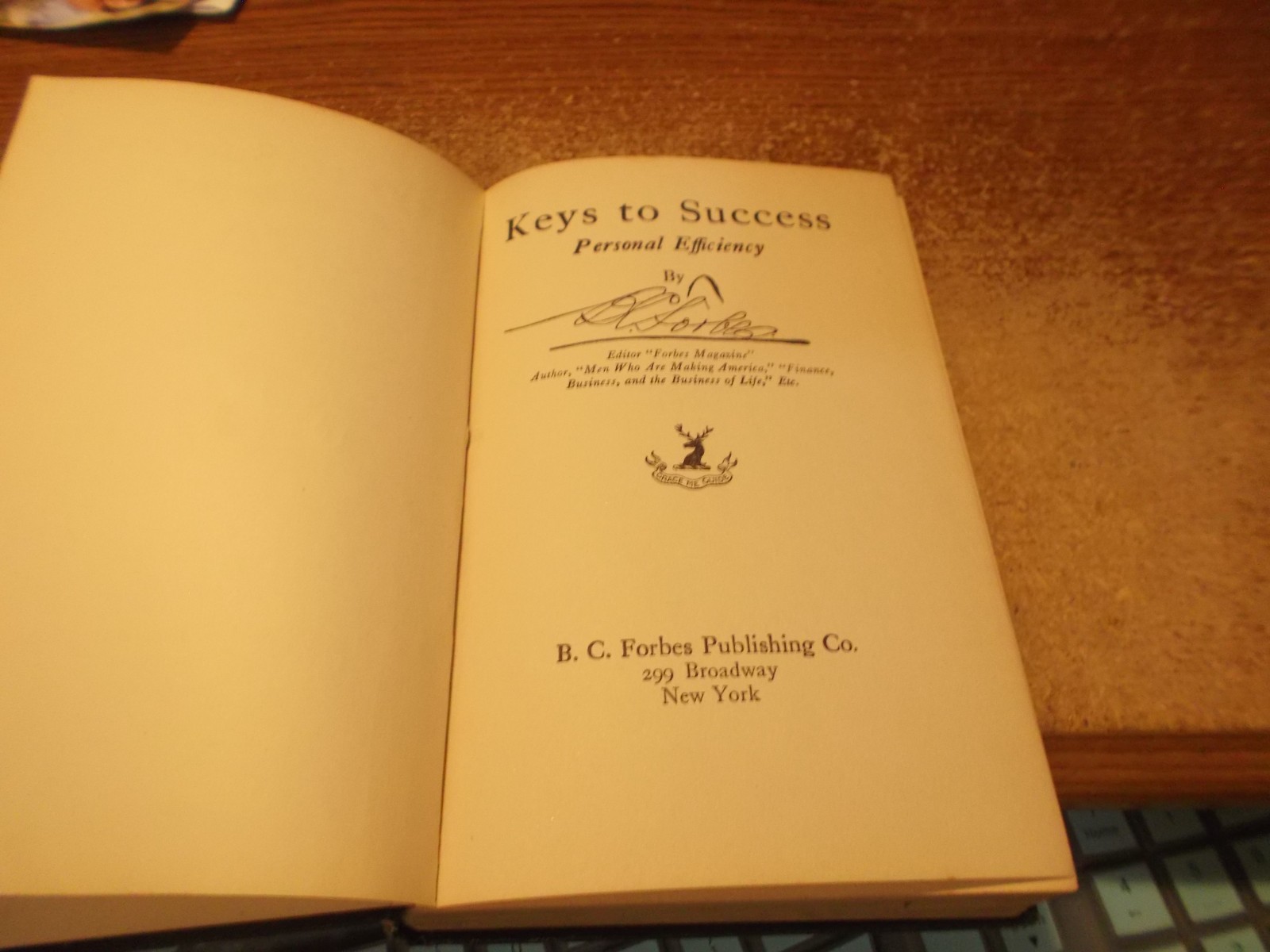 Keys to Success – Personal Efficiency – B. C. Forbes – HC