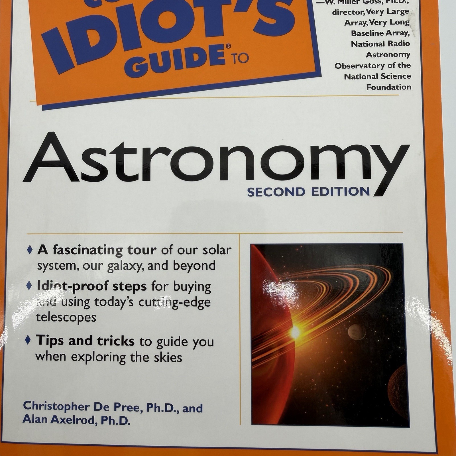 Complete Idiot’s Guide To Astronomy Second Edition Christopher De Pree Book 2001