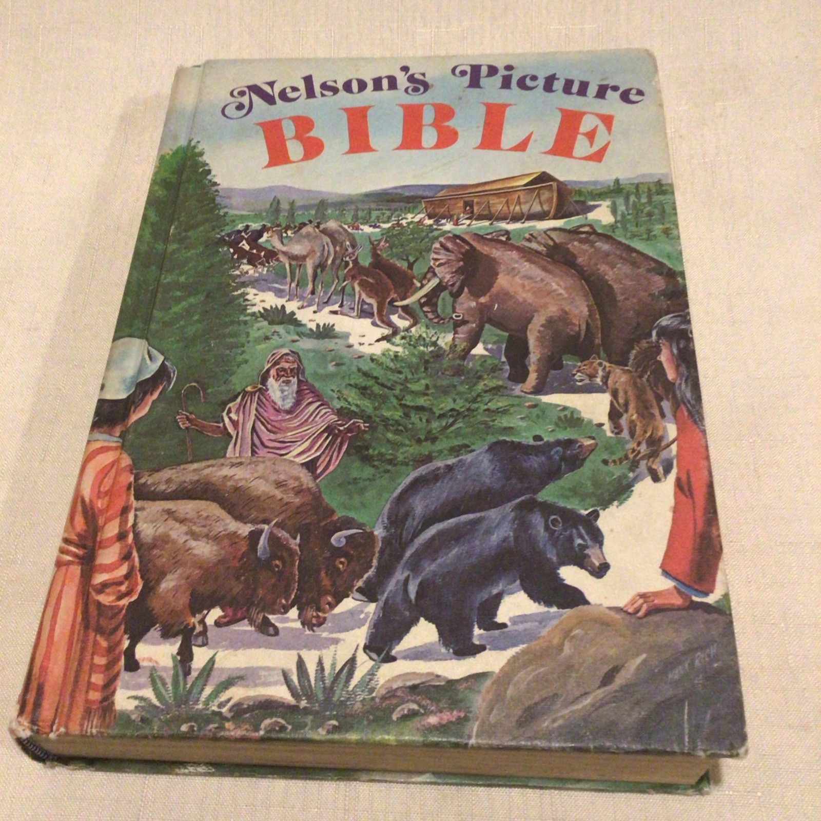 Nelson’s Picture Bible J. F. Allen 1973 Hardcover Children Religious Education