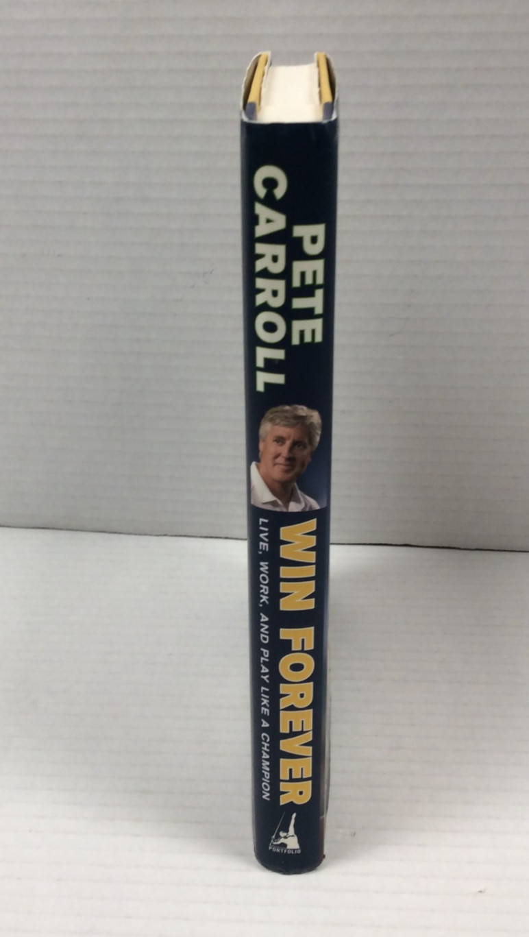 Win Forever Pete Carroll Signed HC