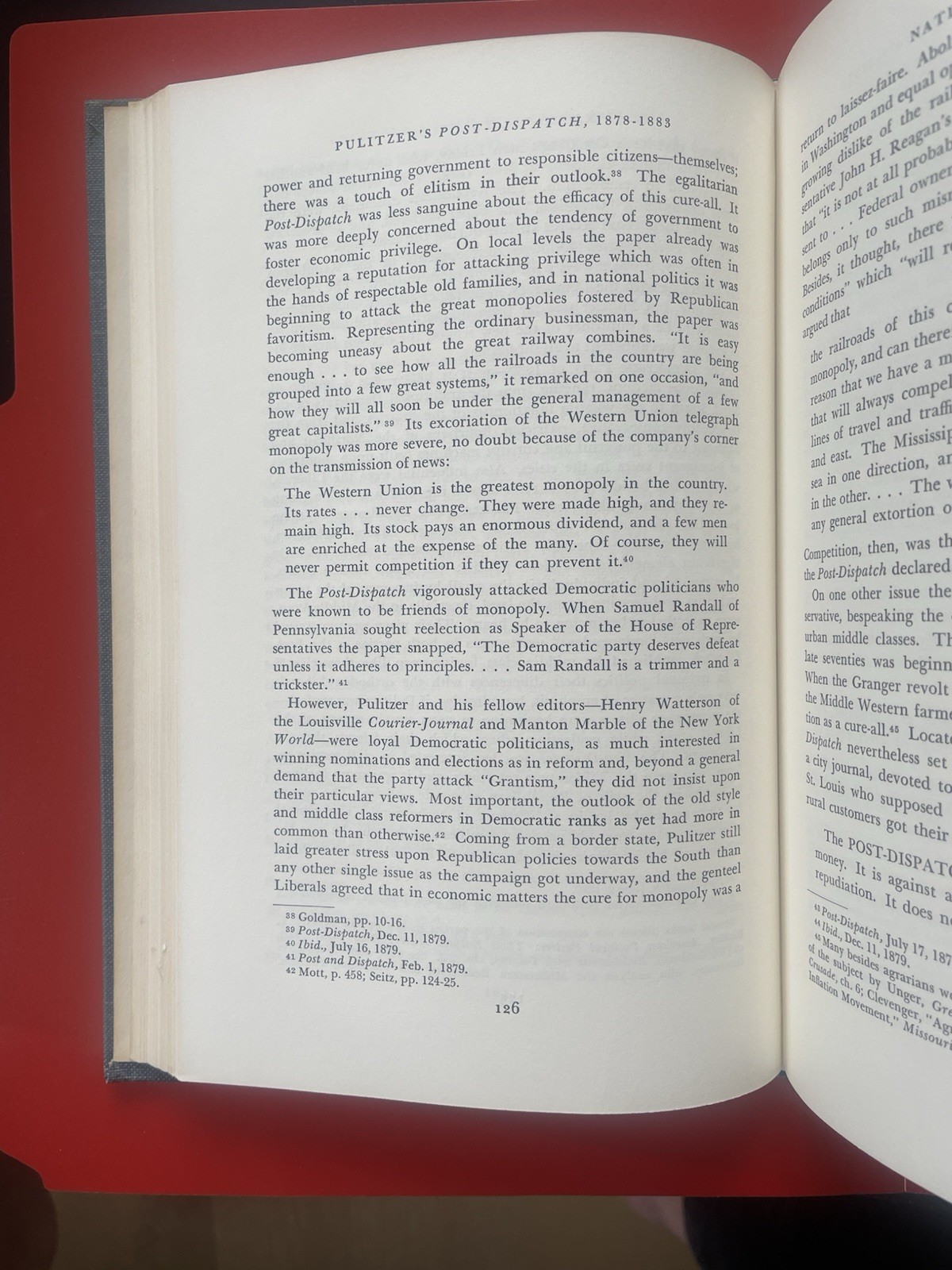 Signed 1st Ed., Pulitzer’s Post-Dispatch 1878-1883, Rammelkamp, HC, VG+, 1967