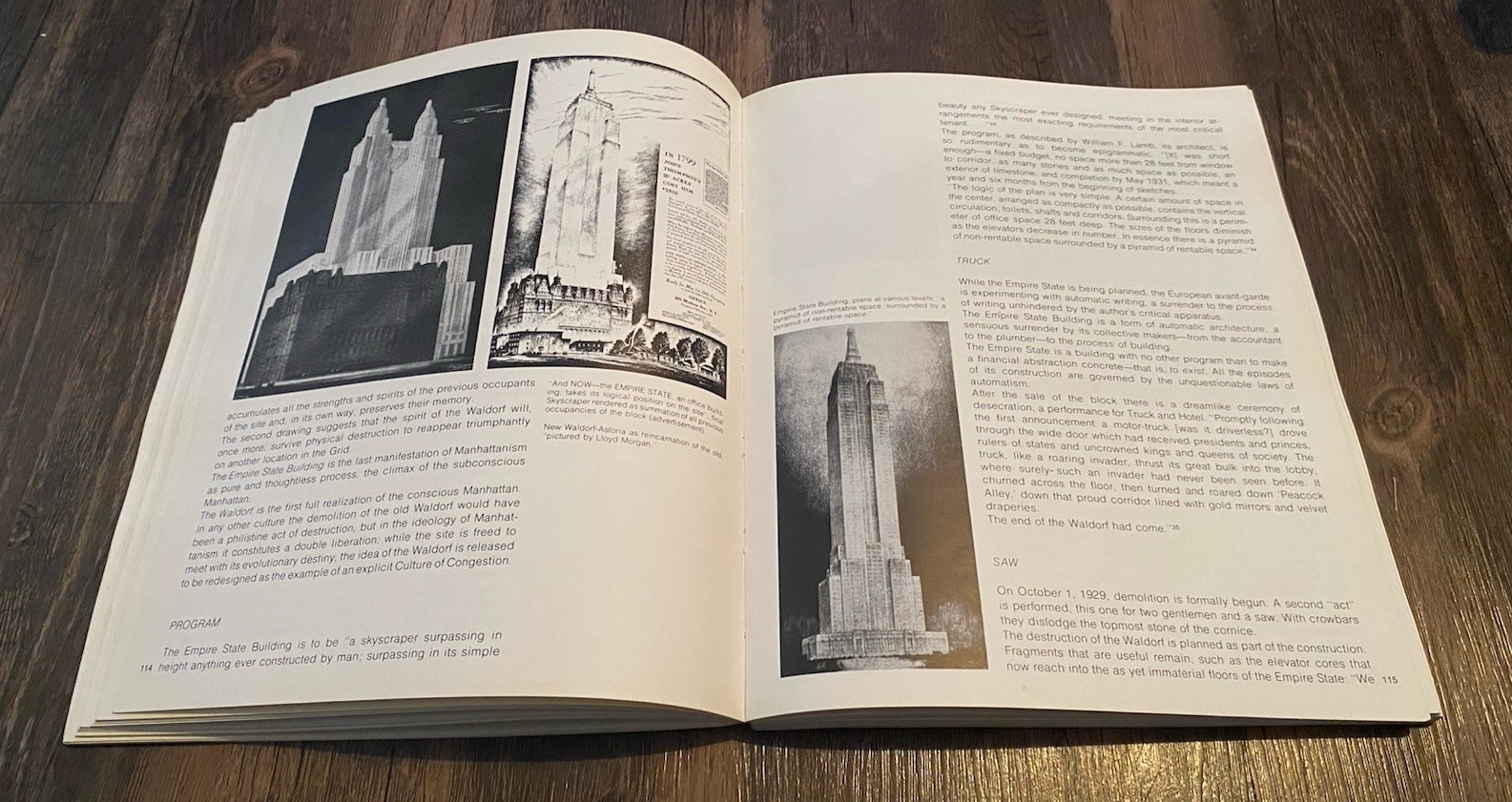 Delirious New York by Rem Koolhaas, first edition paperback