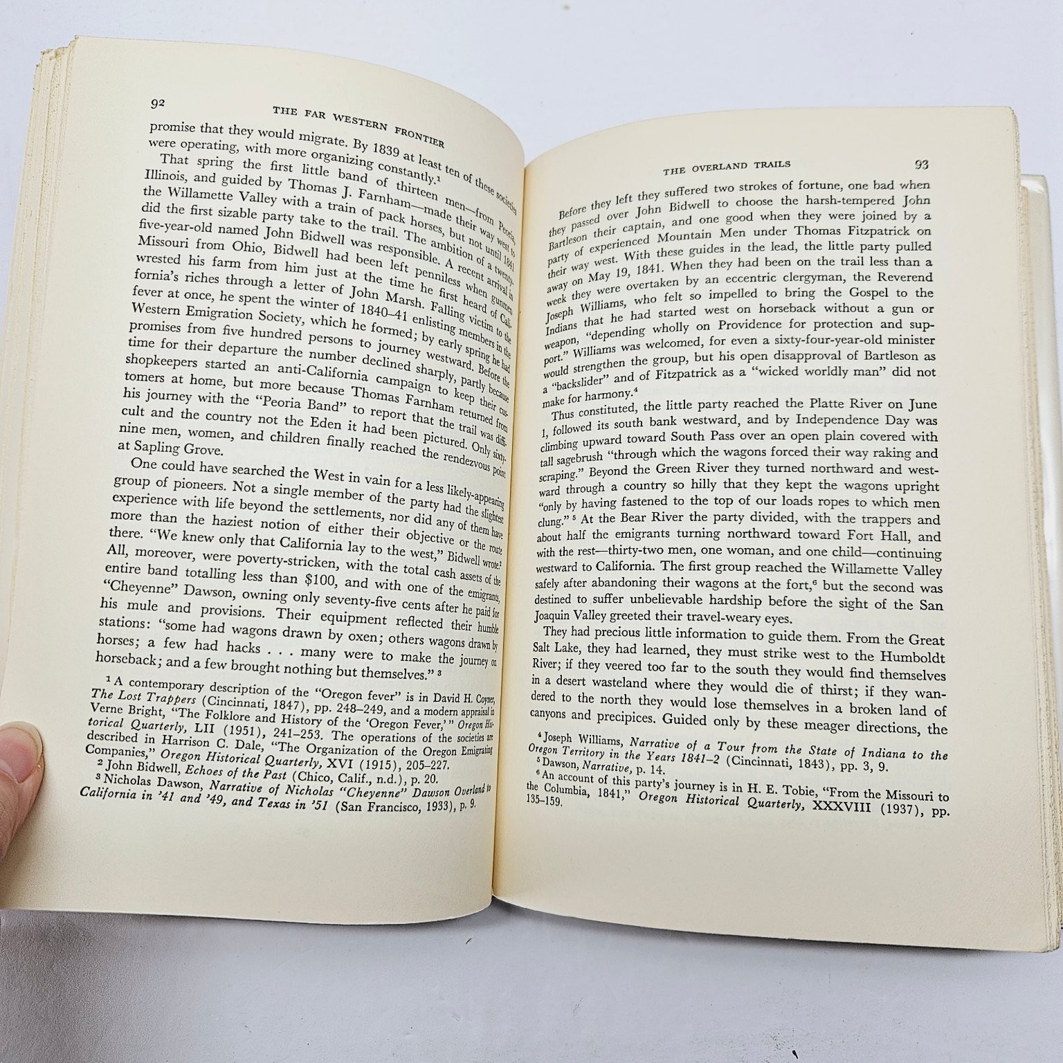 Far Western Frontier 1830-1860 Ray Allen Billington 1956 HC Ex-Lib