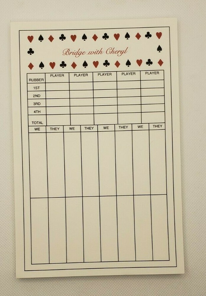 THE COMPLETE IDIOT’S GUIDE TO BRIDGE – PAPPERBACK – WITH 58 SHEET BRIDGE PAD