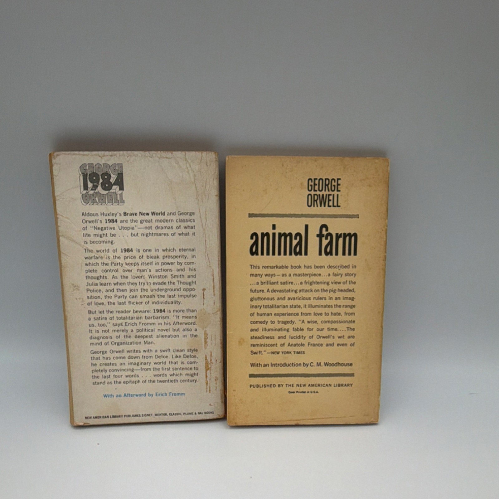 George Orwell 1984 & Animal Farm Signet Classics Paperback New American Library