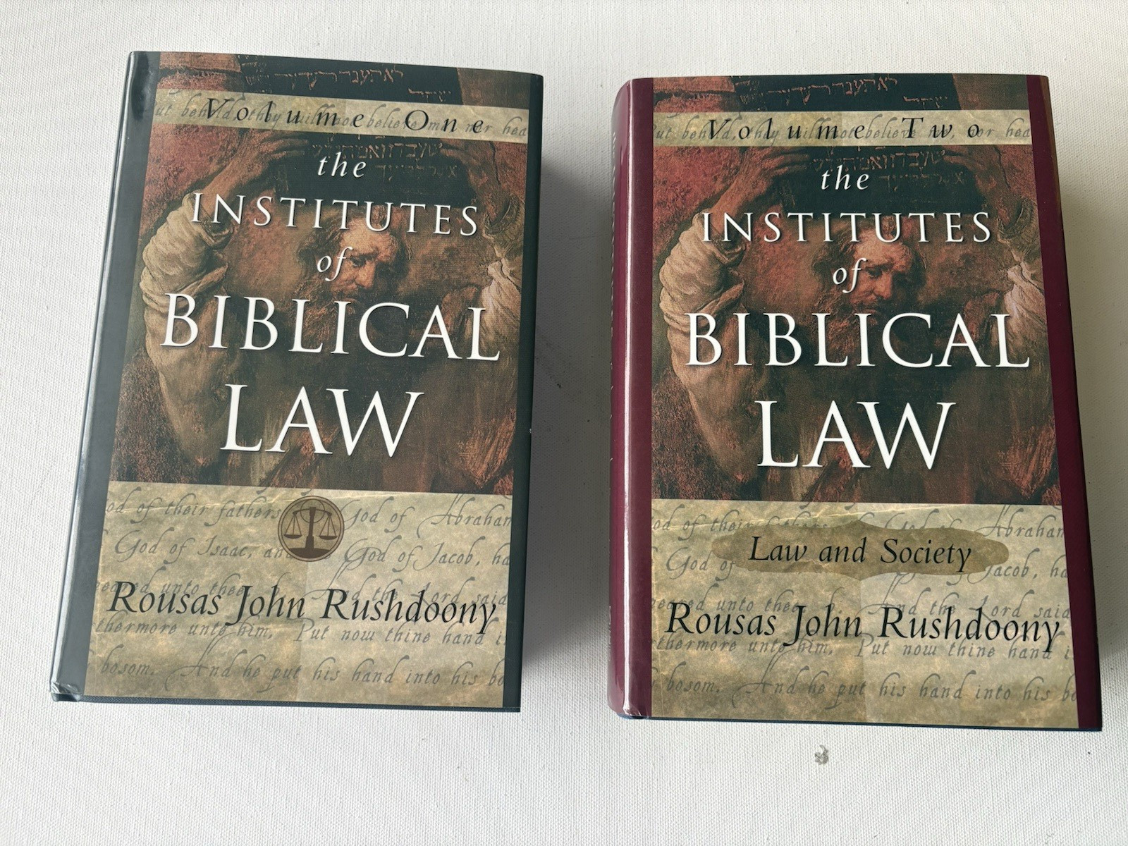 The Institutes of Biblical Law Volumes 1 &2 Rousas John Rushdoony