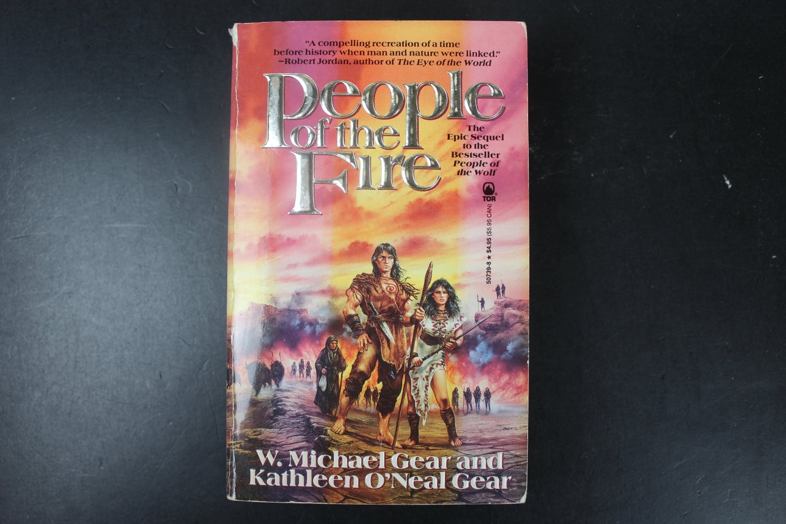 People of the Fire Gear 1991 First Edition Prehistoric Saga TOR Book PB