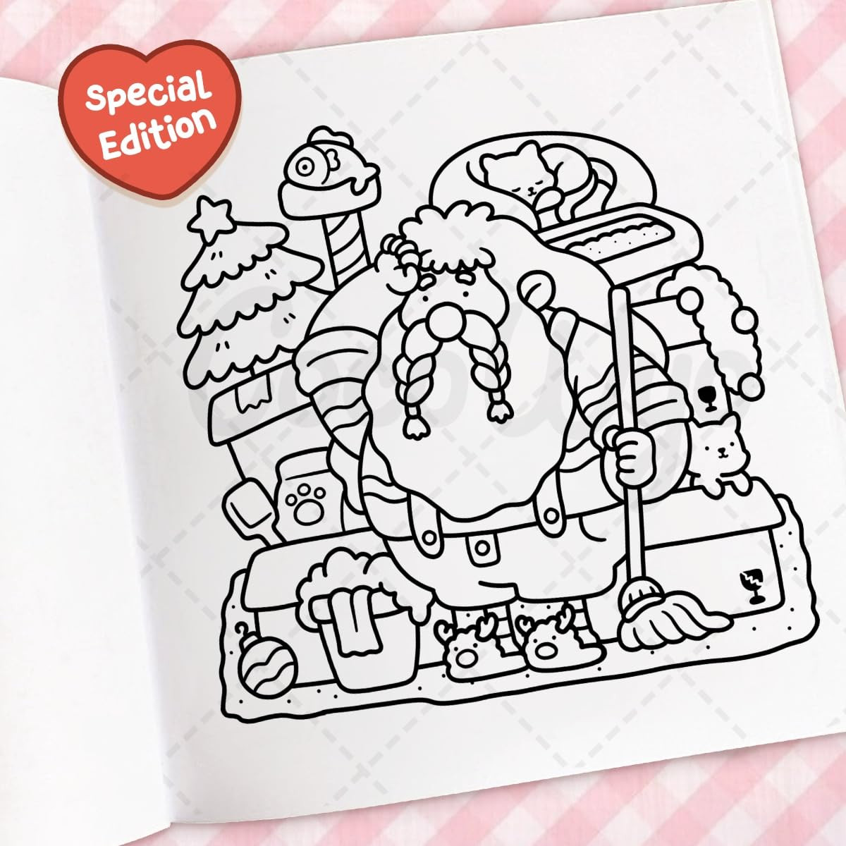 Cozy Christmas: Coloring Book for Adults and Kids (Cozy Spaces Coloring)