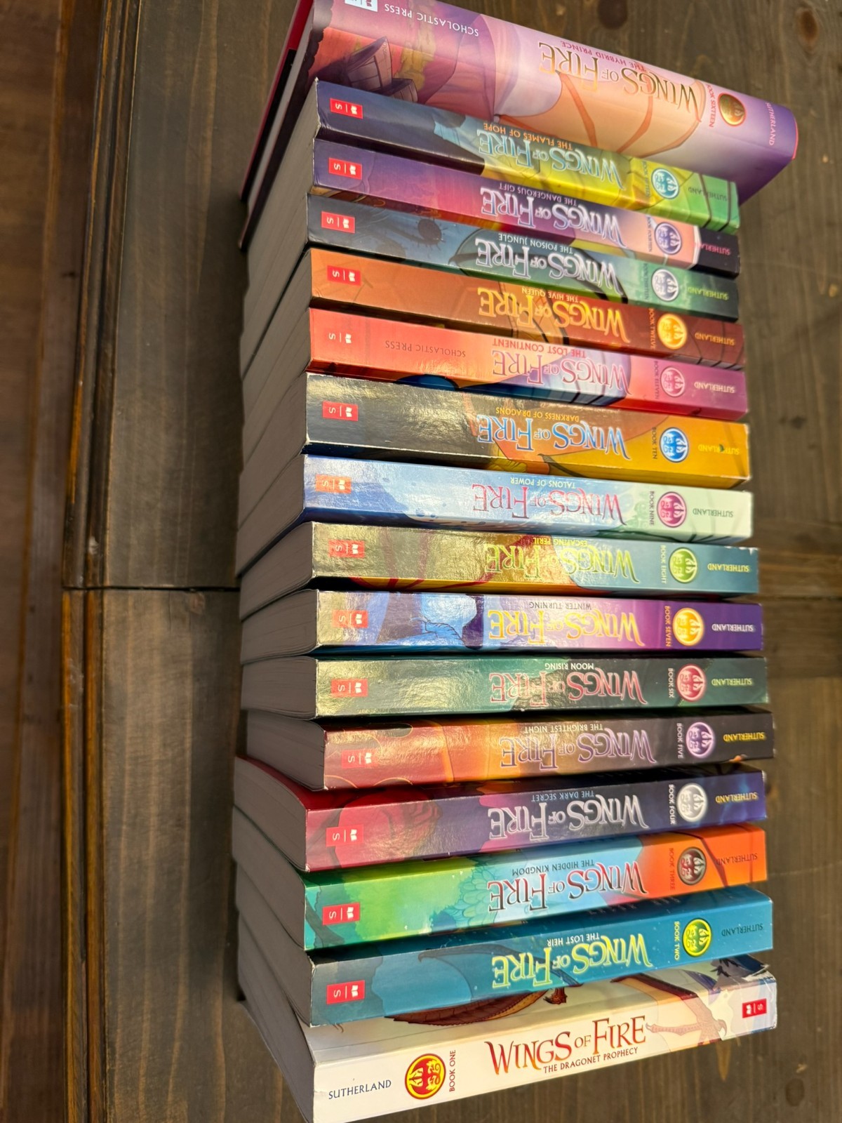 Wings of Fire 16 Book Set Books 1-15 (paperback) + Book Sixteen (hardcover)