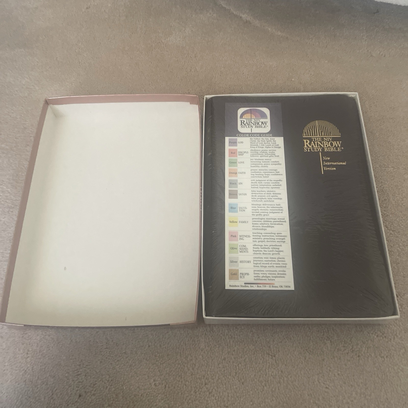 Rainbow Study Bible New International Version NIV Bonded Leather Bold line NEW