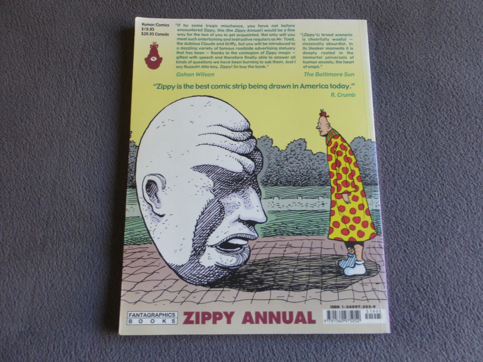 Annual Zippy 2002 by Bill Griffith 127 Pages Fantagraphics Books Paperback