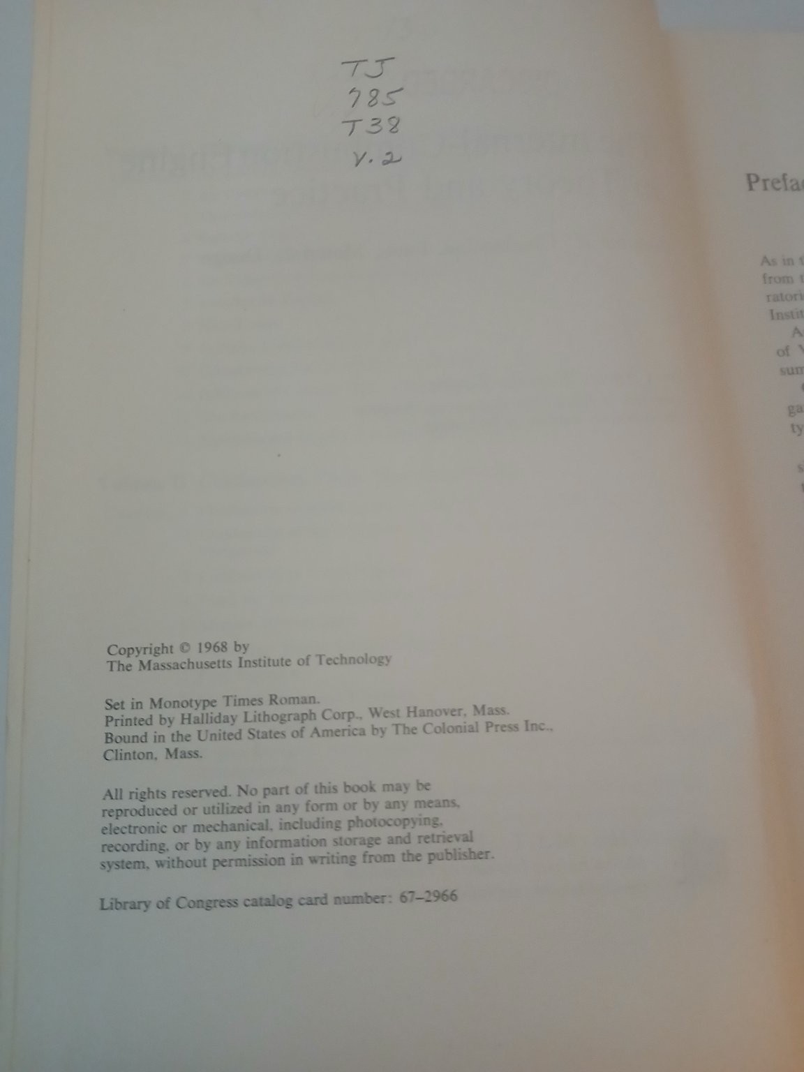 Internal-Combustion Engine Volume II Taylor 1968 Engineering MIT Press