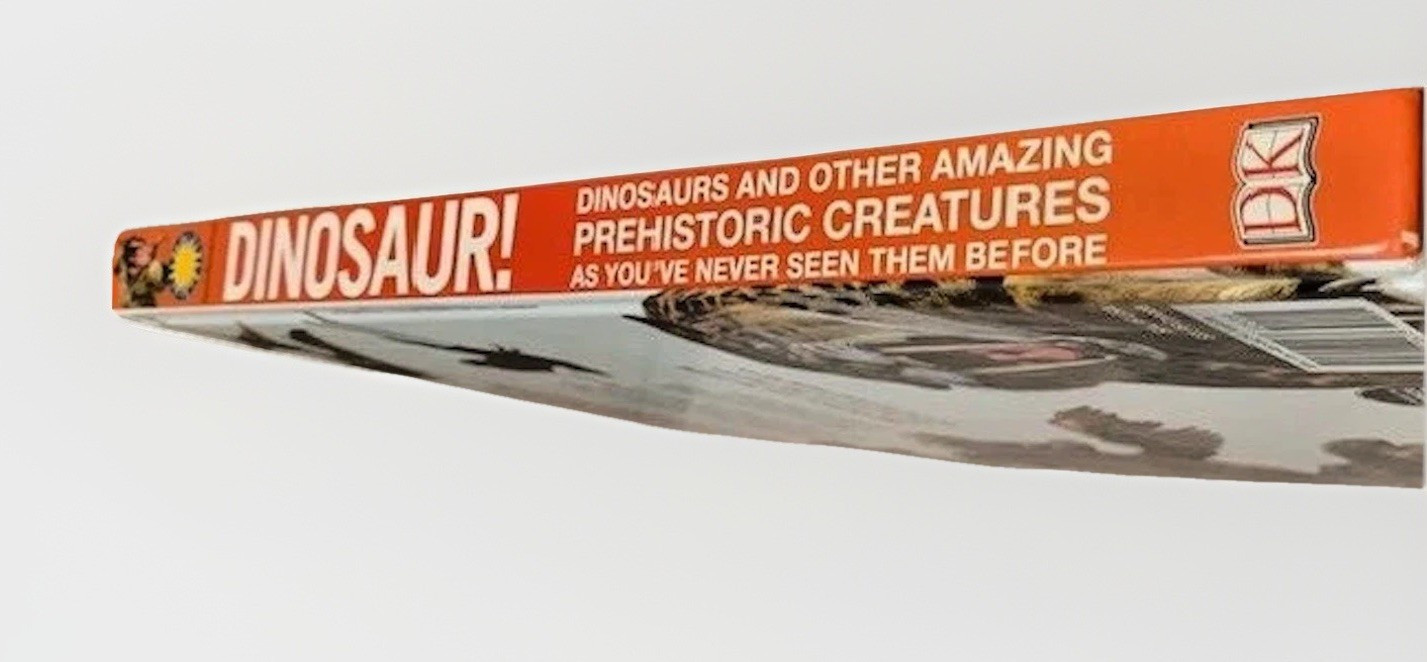 Dinosaurs Book Prehistoric Creatures 1st Ed Table Room Decor Staging Illustrated