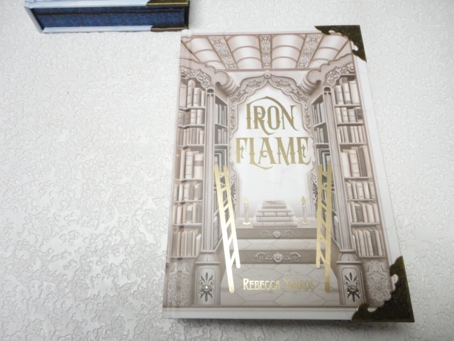 Fourth Wing SIGNED & Iron Flame Bookish Box Luxe Edition Rebecca Yarros Overlays