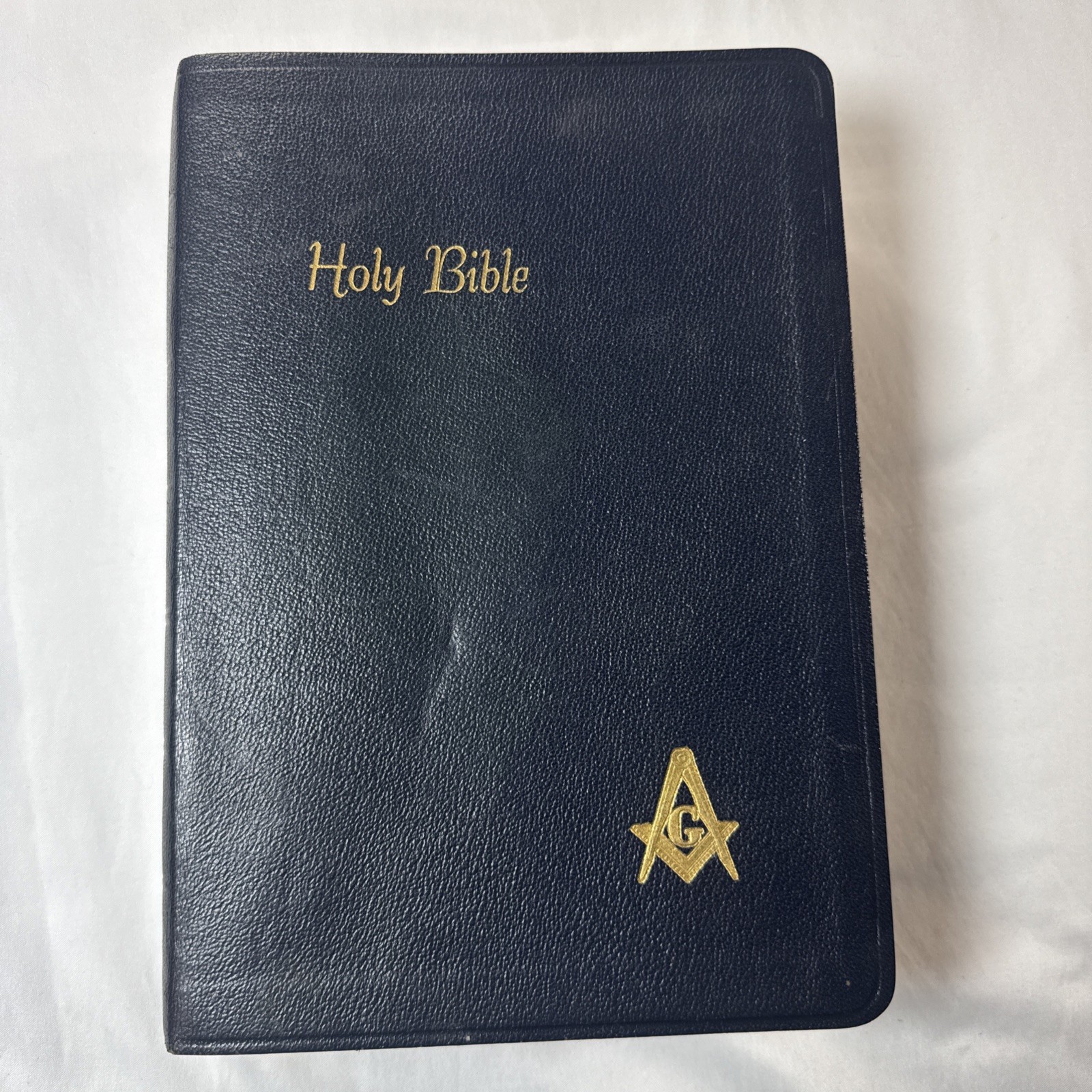 Holy Bible – Masonic Edition Blue Leatherette KJV © 1946 – Color Illustrations
