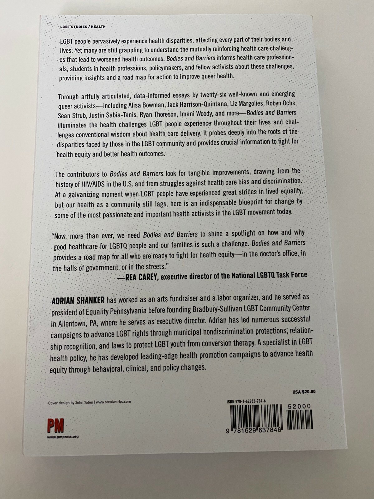 Adrian Shanker: Bodies & Barriers | PM Press | as new, unread | PB