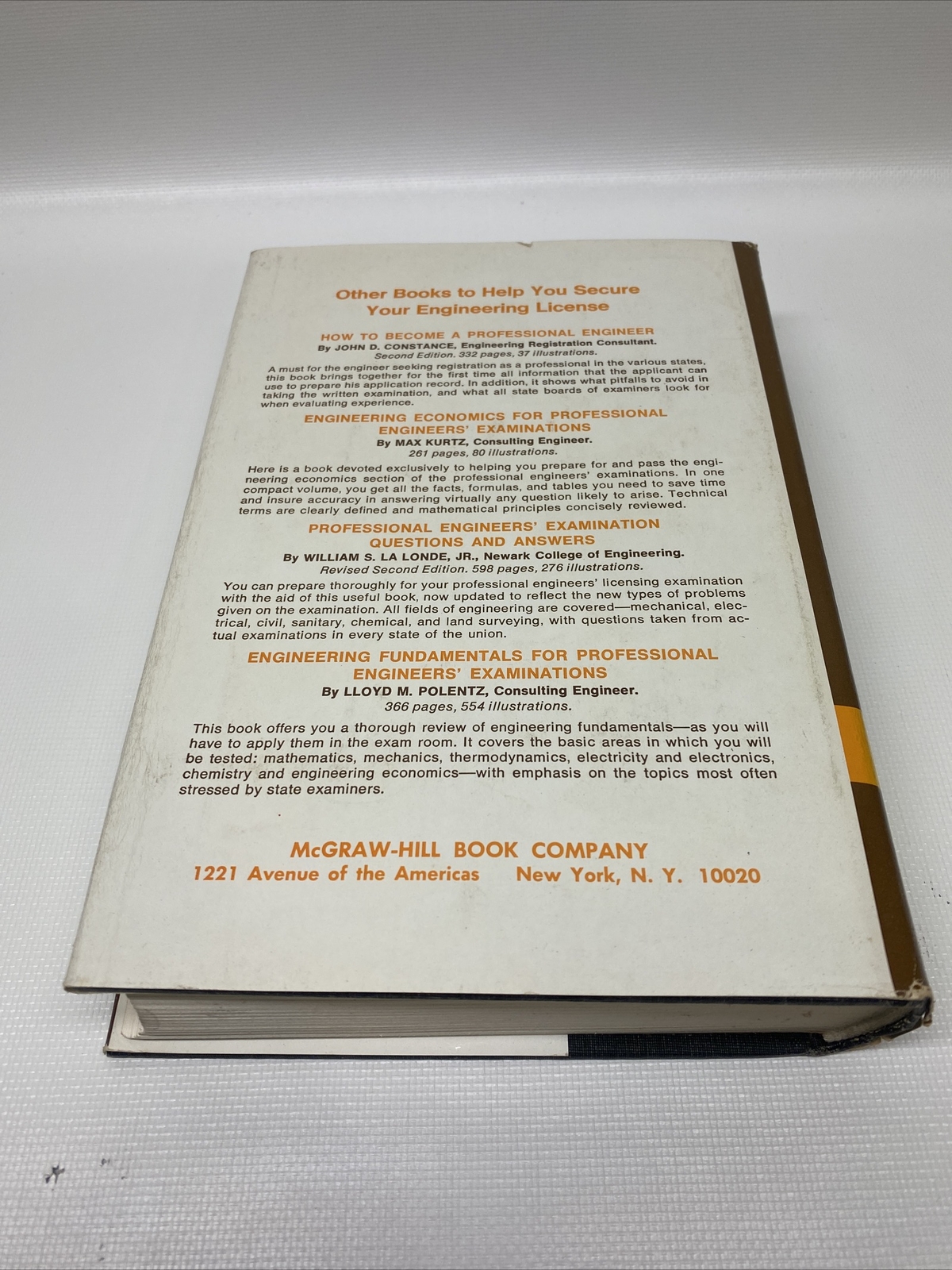 Electrical Engineering Professional Engineer’s Examinations by John D. Constance