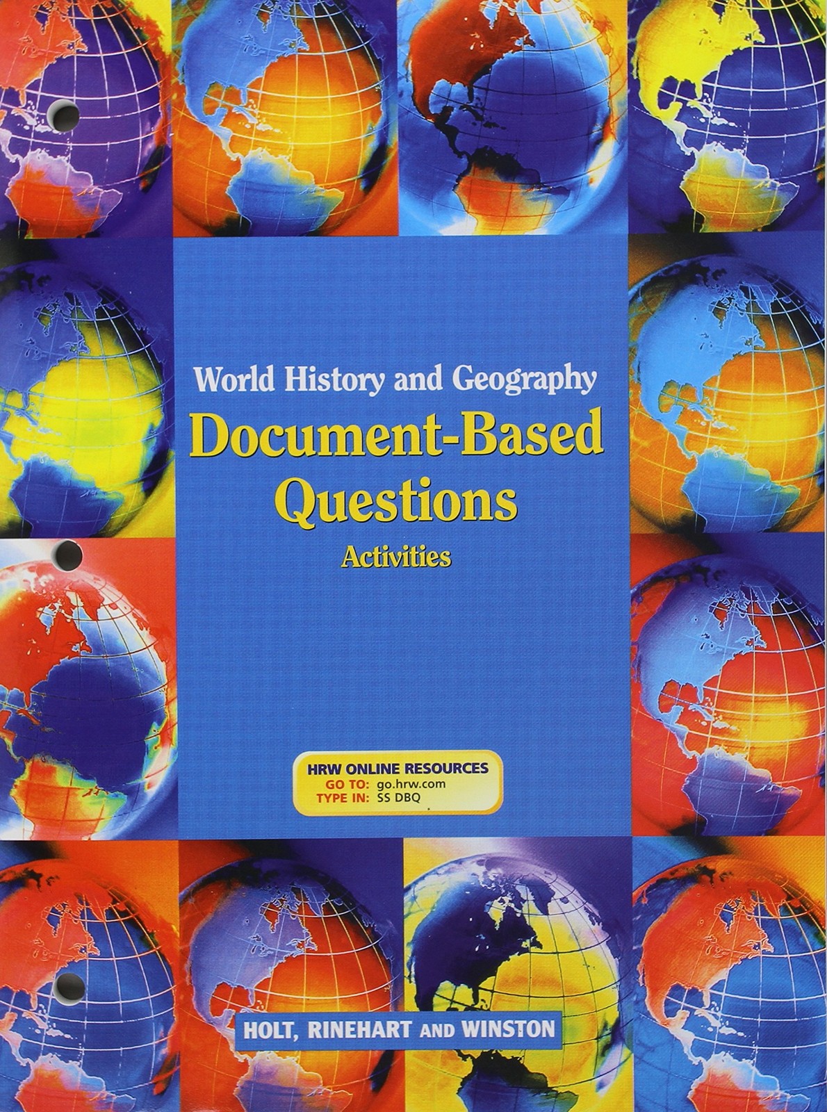 World History and Geography Document Based Questions Activities