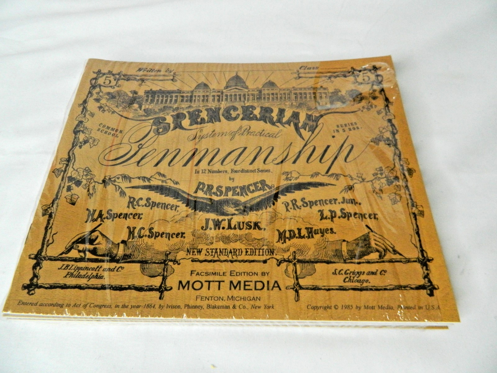 Spencerian System of Practical Penmanship – Theory Book & 5 Copybooks Mott Media