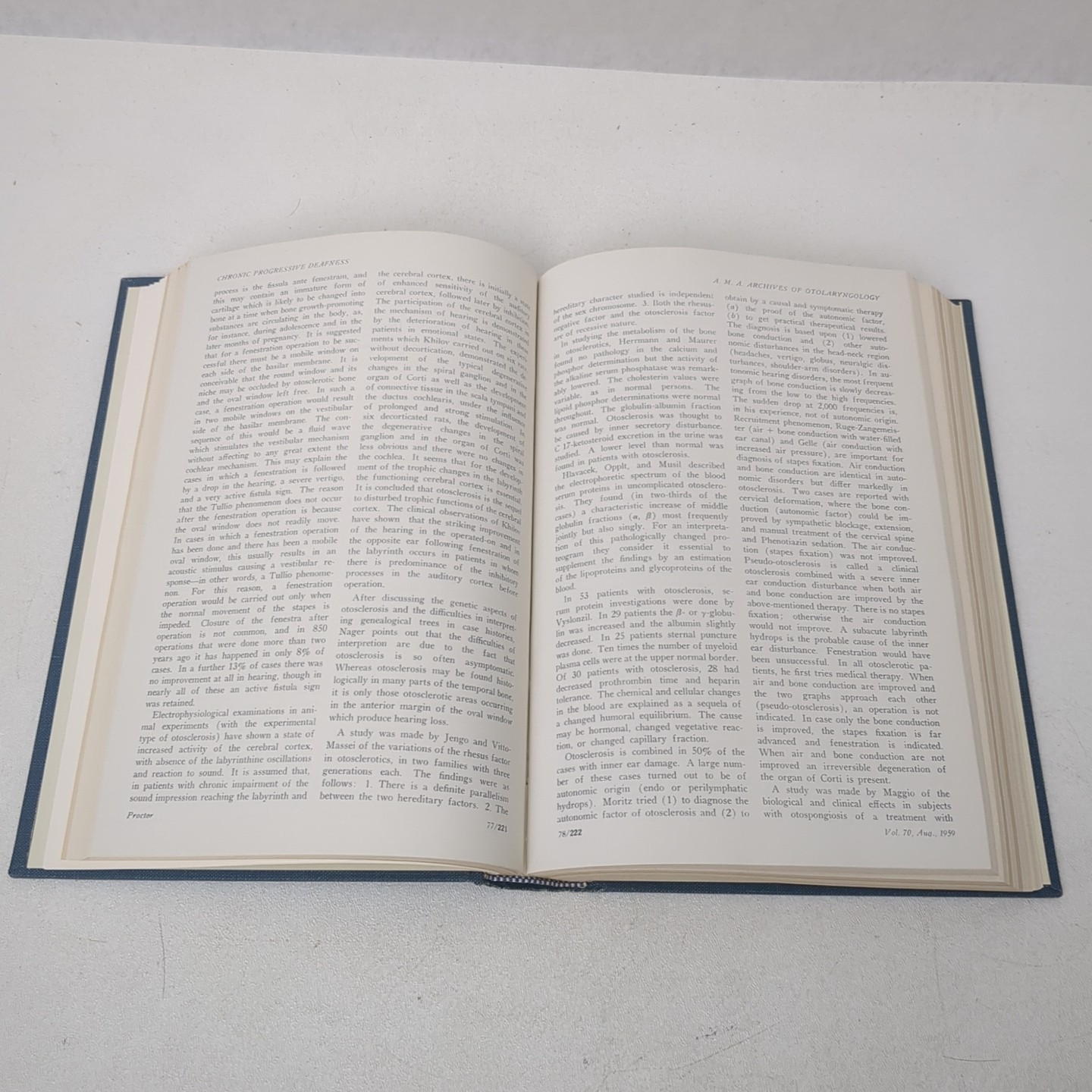 Chronic Progressive Deafness : Resume of World Wide Publications, 1952-1959…
