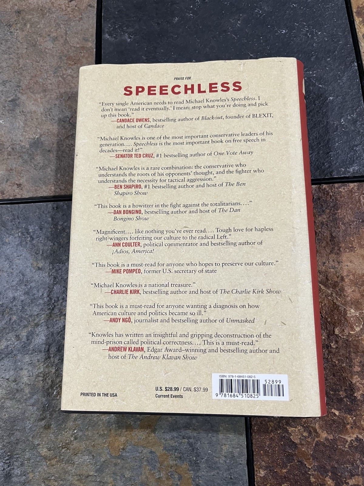 Regnery Publishing Hardcover Speechless Michael Knowles Censorship Book