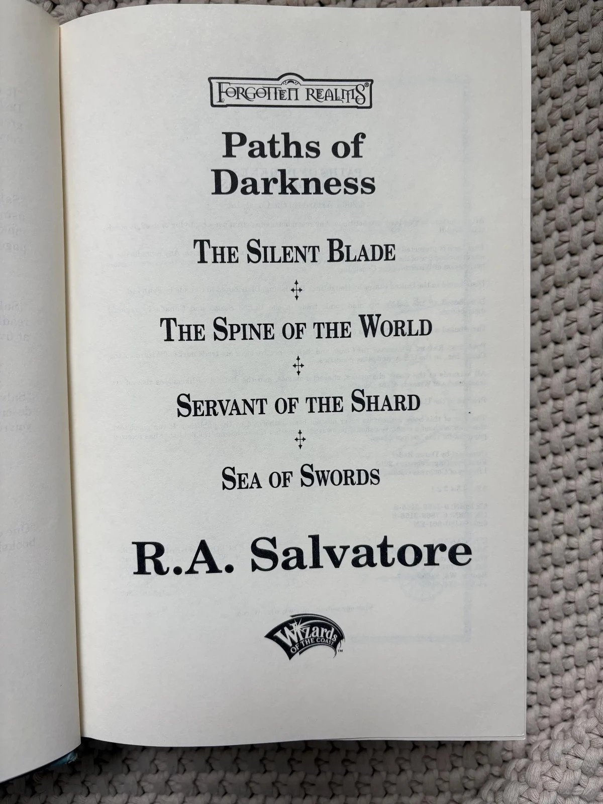 Paths of Darkness Collector’s Edition R.A. Salvatore Forgotten Realms Hardcover
