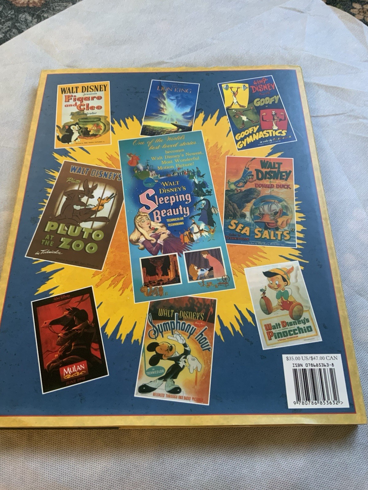 The Disney Poster Book Featuring the Collection of Tony Anselmo HC New 1st Ed.