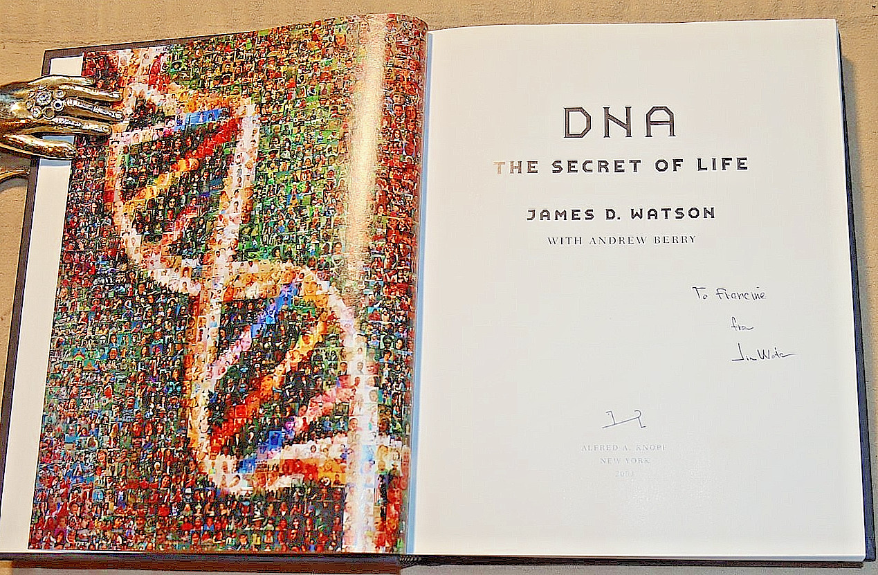 James D. Watson Signed Autographed First 1st Edition DNA: THE SECRET OF LIFE