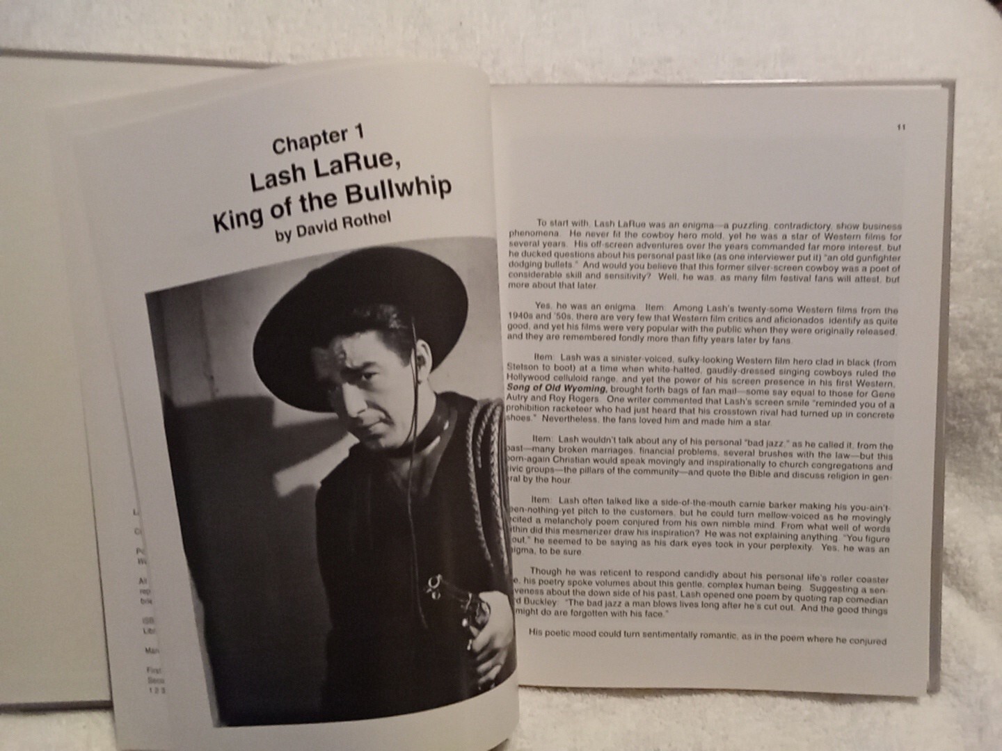Lash LaRue King of the Bullwhip By Chuck Thornton & David Rothel HC Western Film